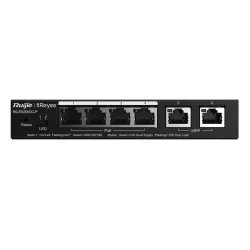 Switch Ruijie Reyee RG-ES206GC-P, 6x RJ45 1000Mb/s, 4x PoE+, 2x Uplink, 54W, Gestione Cloud