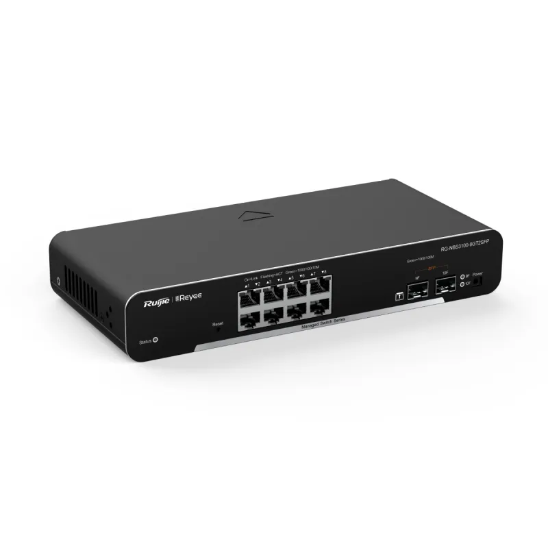 Switch Ruijie Reyee RG-NBS3100-8GT2SFP, 10x RJ45 1000Mb/s, 8x GE, 2x SFP, Gestão em Nuvem, Camada 2