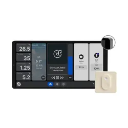 Shelly Wall Display X2 Srebrny + BLU H&T | Inteligentny panel sterowania z przekaźnikiem | 5A WiFi/Bluetooth