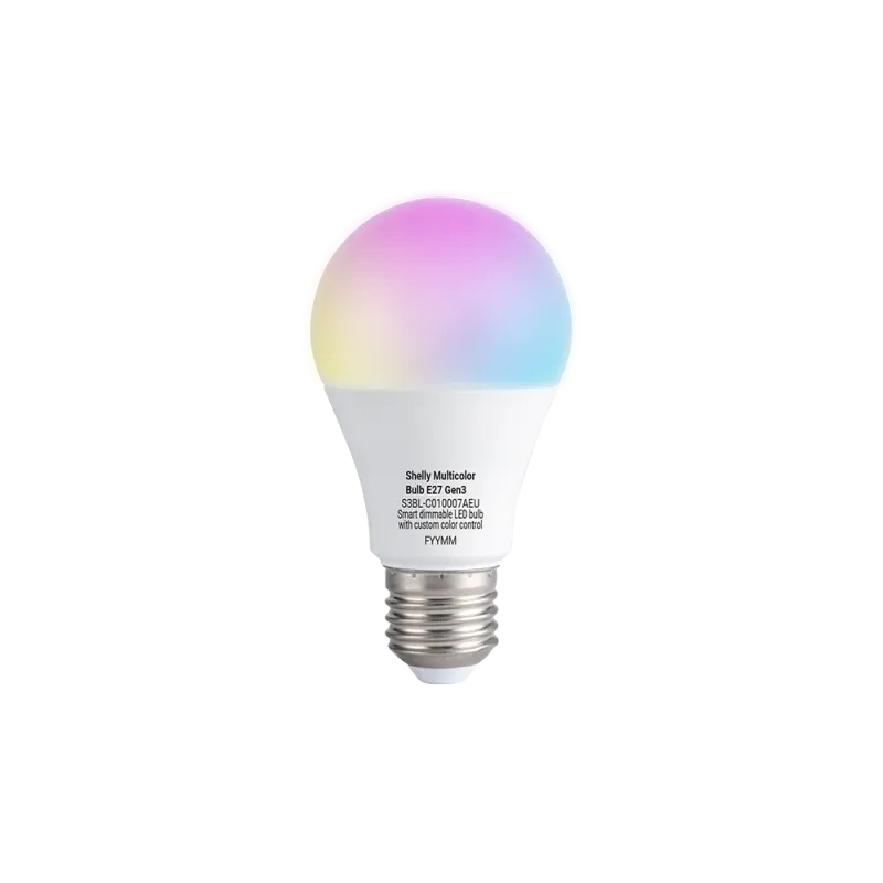 Shelly Multicolor Bulb E27 Gen3 4-pack | Inteligentna żarówka |