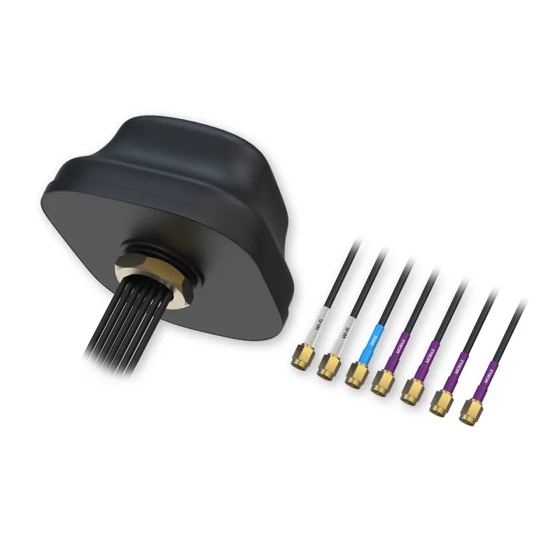 Teltonika 5G/GNSS/WiFi Combo | 5G WiFi GNSS Antena | Montaje en techo, SMA Macho, IP67