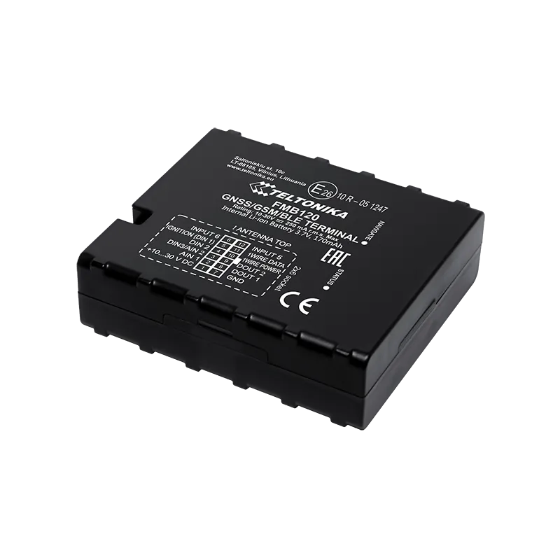 Localizzatore GPS Teltonika FMB120, GNSS, GSM, Bluetooth, Batteria di Riserva