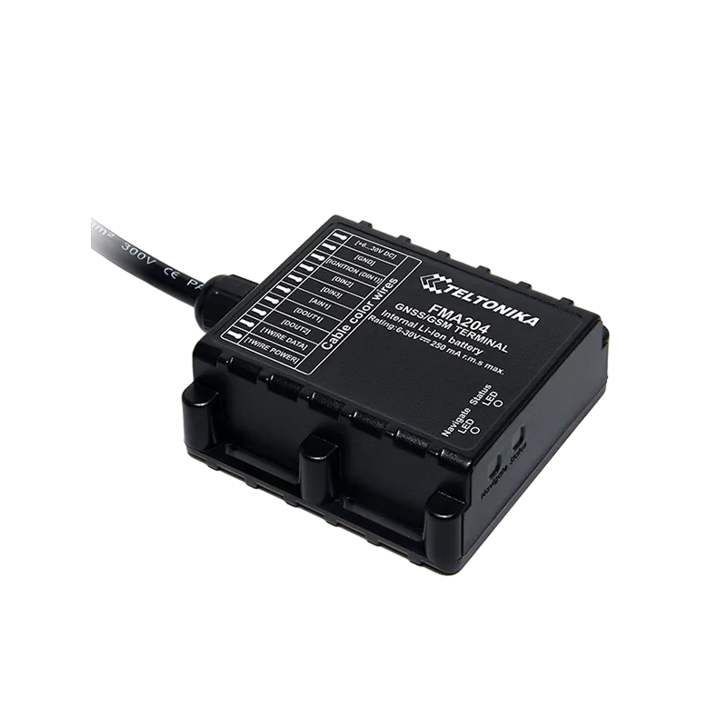 Localizzatore GPS Teltonika FMB204, Impermeabile IP67, GNSS, GSM, Bluetooth, Batteria di Riserva