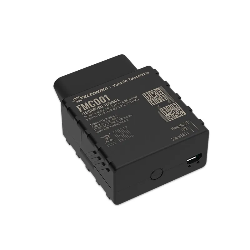 GPS-трекер Teltonika FMC001, разъем OBDII, Plug and Play, GPS, LTE Cat.1, Bluetooth LE