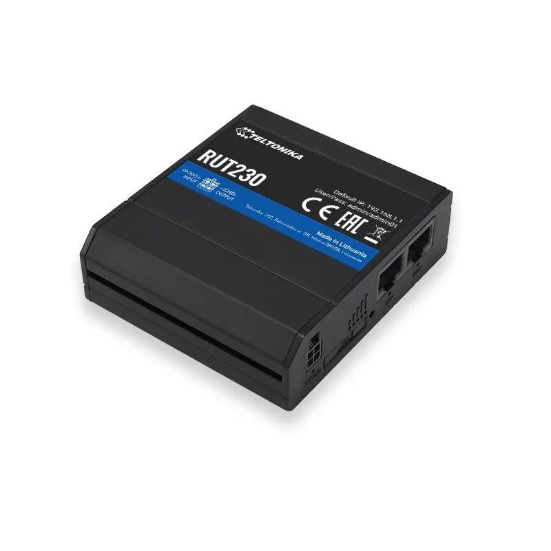 Teltonika RUT230 | Industrieller 3G-Router | 2x LAN 100Mb/s, WiFi 150Mb/s, 2,4GHz, RUT230 01E000