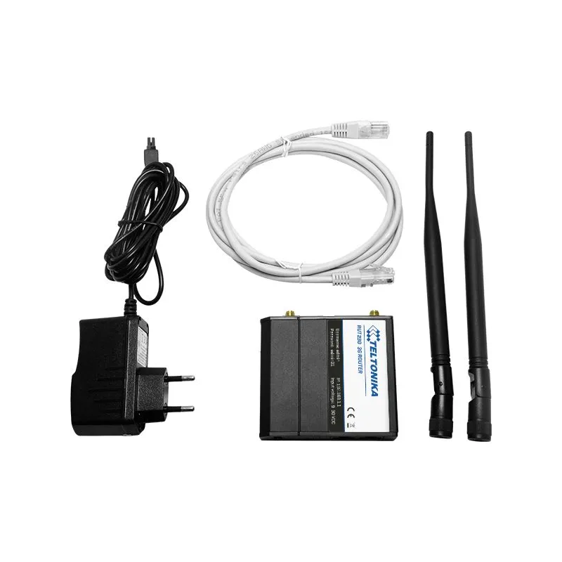 Teltonika RUT230 | Průmyslový router 3G | 2x LAN 100Mb/s, WiFi 150Mb/s, 2,4GHz, RUT230 01E000