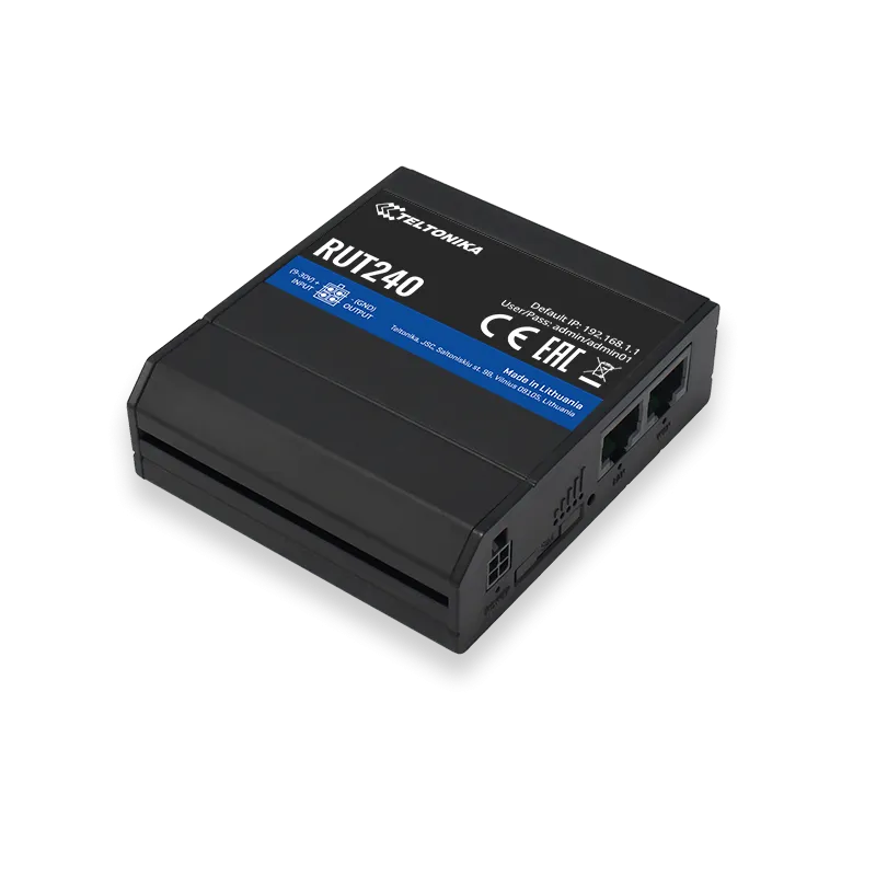 Teltonika RUT240 | Industrieller LTE-Router | Kat.4, 2x LAN 100Mb/s WiFi 2,4GHz, RUT240 0DE000