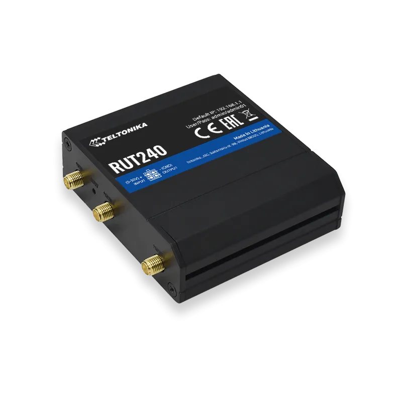 Teltonika RUT240 | Industrial LTE Router | Cat.4, 2x LAN 100 Mb / s WiFi 2.4 GHz, RUT240 0DE000