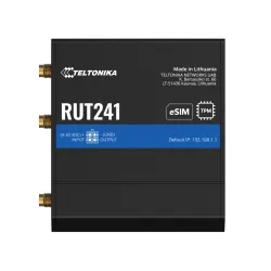 Teltonika RUT241 eSIM | Router industriale 4G LTE | Cat 4, 2x RJ45 100Mb/s, eSIM