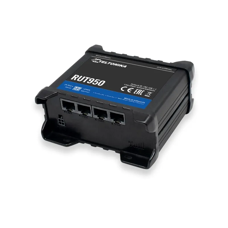Teltonika RUT950 | Roteador 4G LTE industrial profissional | Cat.4, WiFi, Dual Sim, 1x WAN, 3X LAN, RUT950 U022C0
