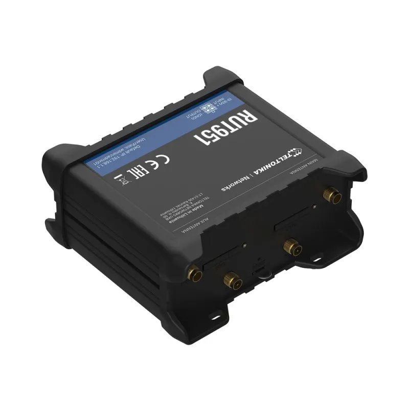 Teltonika RUT951 | Roteador 4G LTE industrial | Cat.4, WiFi, Dual Sim, 1x WAN, 3X LAN, RUT951 000000