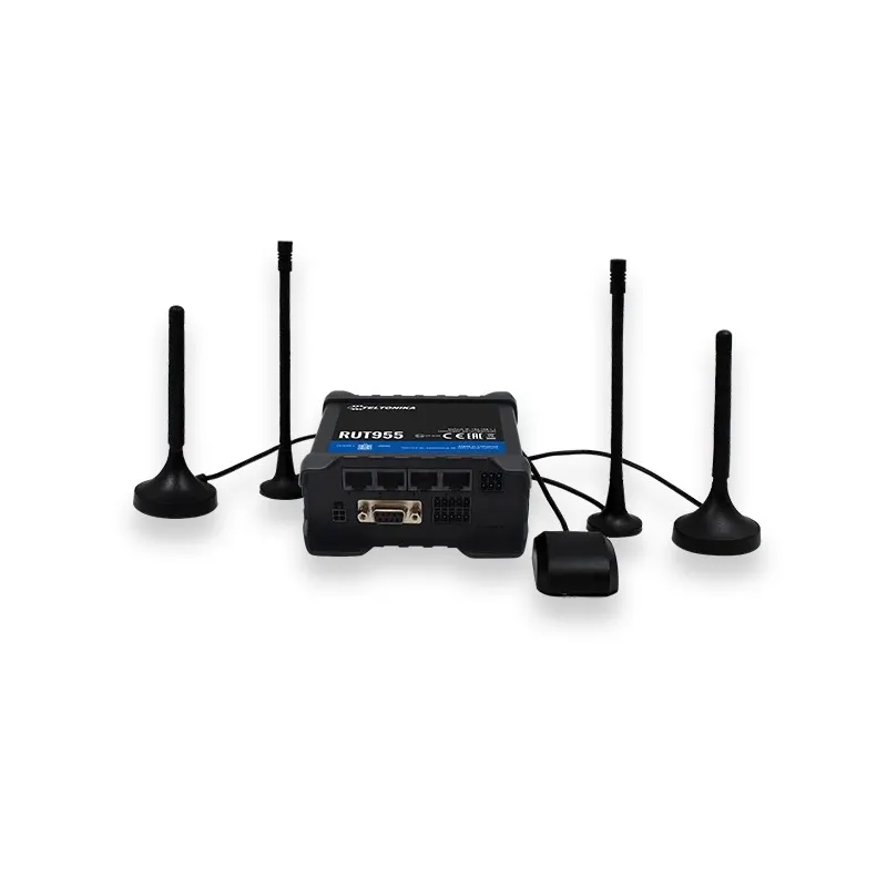 Teltonika RUT955 | Profesjonalny przemysłowy router 4G LTE | Cat.4, WiFi, Dual Sim, GPS, 1x WAN, 3X LAN, Antena GPS, RUT955 T033
