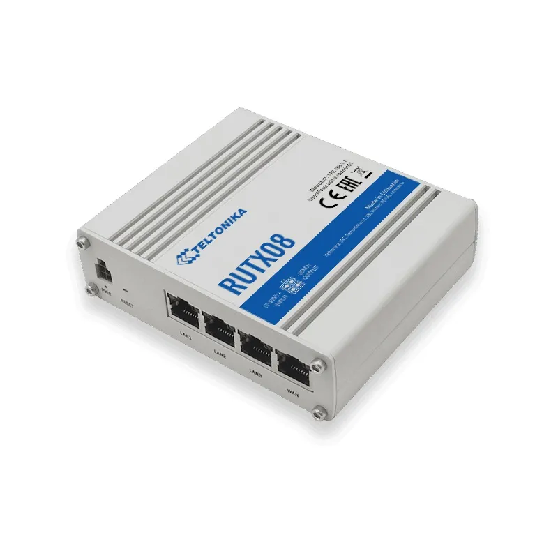 Teltonika RUTX08 | Router industrial | 1x WAN, 3x LAN 1000 Mb / s, VPN