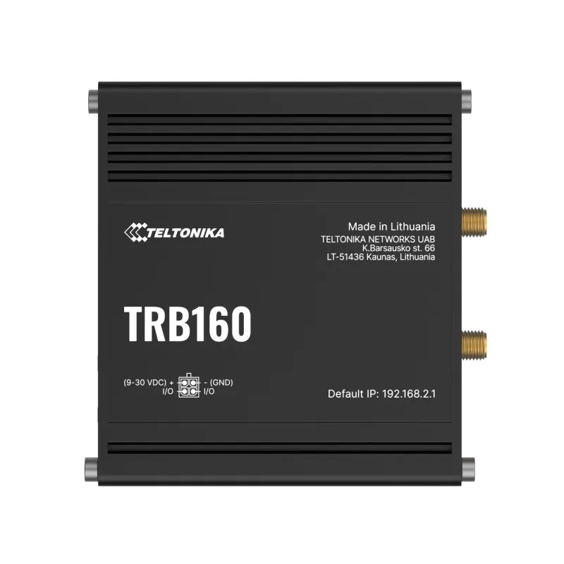 Teltonika TRB160 | Brama IoT LTE | Cat 6, 1x RJ45 1000Mb/s, IP30