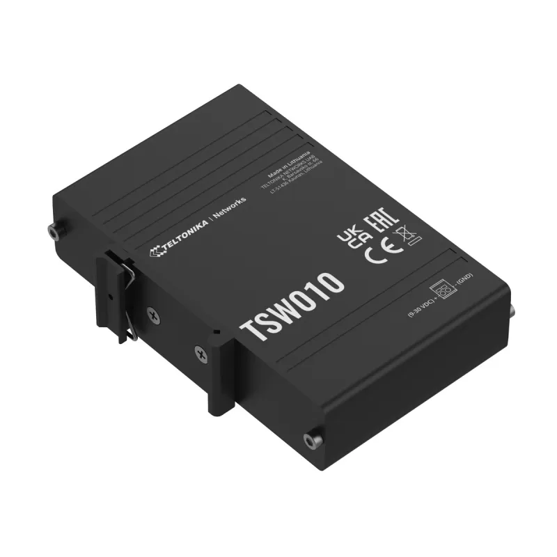 Teltonika Switch TSW010, 5x RJ45 100Mb/s, Pasif PoE, IP30, DIN
