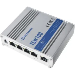 Teltonika TSW100 | Switch PoE | 5x RJ45 1000Mb/s, 4x PoE, 60W