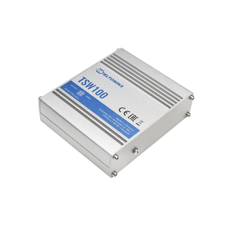 Коммутатор PoE Teltonika TSW100, 5x RJ45 1000Mb/s, 4x PoE, 60W