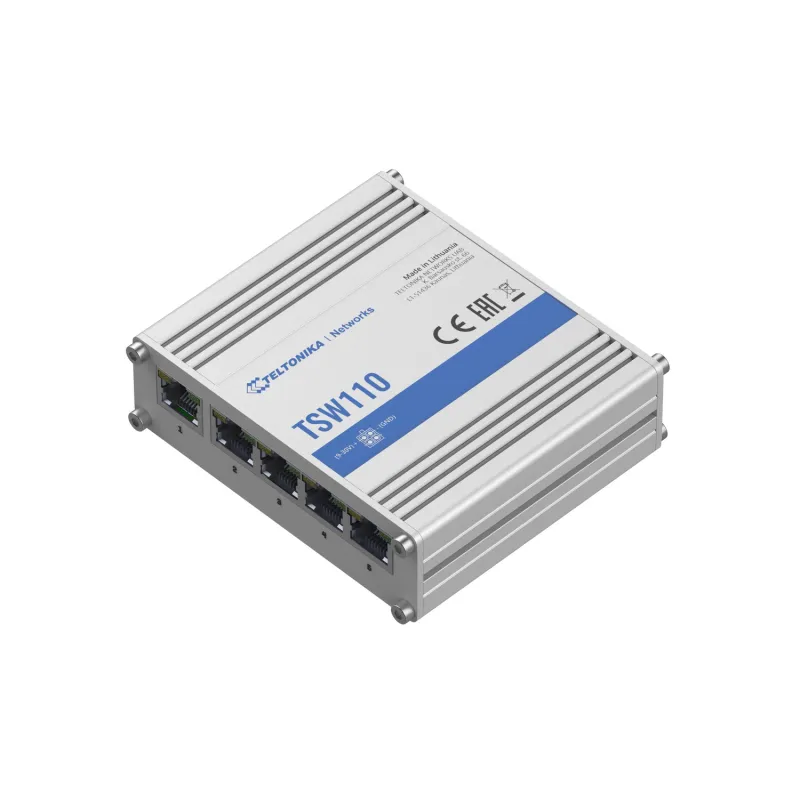 Teltonika TSW110 | Switch | 5x RJ45 1000Mb/s, L2