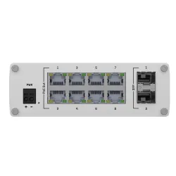 Teltonika TSW200 PoE+ Anahtar, 8x RJ45 1000Mb/s PoE+, 2x SFP, 240W