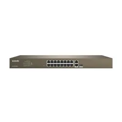 Tenda TEF1218P-16 | Switch | 16x 10/100MPBS PoE, 2x GE + 2x SFP, 1x GE SFP Uplink, 250W