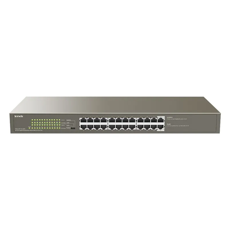 Tenda TEG1124P-24-250W | Switch PoE | 24x RJ45 1000Mb/s, 225W