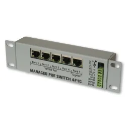 Tinycontrol 4F1G | Switch | PoE, 4x RJ45 100Mb/s, 1x RJ45 1000Mb/s