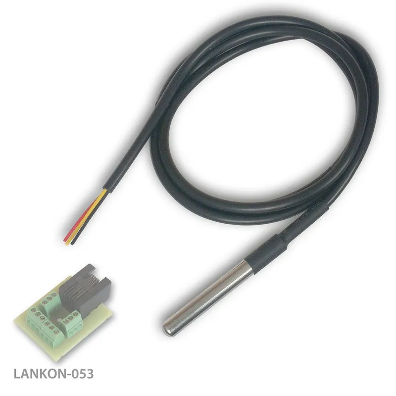 Tinycontrol DS18B20 | Sensor de temperatura | 1 wire, resistente al agua, cable 1 m