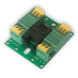Tinycontrol spliter RJ12 | pro senzor DS18B20 | šroubový, pro ovladač LAN, I2C
