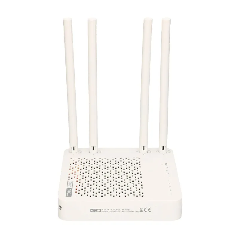 Totolink A702R | Router WiFi | AC1200, Dual Band, MIMO, 5x RJ45 100Mb/s