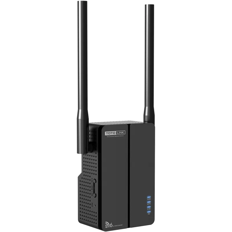 Totolink EX1800T | Amplificador de sinal WiFi | AC1800, Dual Band, Wi-Fi 6, 1x RJ45 100Mb / s, 2x 5dBi