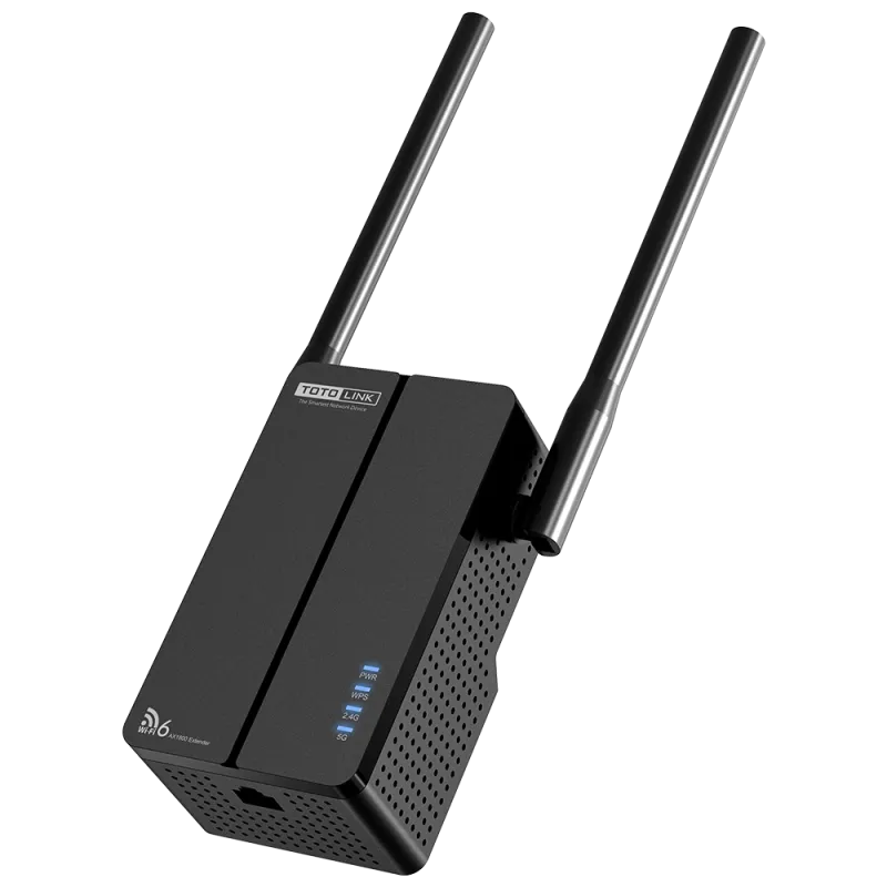 Totolink EX1800T | Amplificador de sinal WiFi | AC1800, Dual Band, Wi-Fi 6, 1x RJ45 100Mb / s, 2x 5dBi