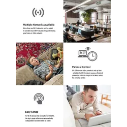 Totolink N300RH | WiFi Router | 300Mb/s, 2,4GHz, 5x RJ45 100Mb/s, 2x 11dBi