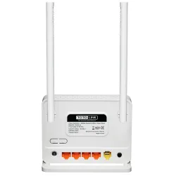 Роутер WiFi Totolink ND300 V2, 300Мбит/с, 2,4ГГц, 3x RJ45 100Мбит/с, 1x RJ11, ADSL2/2+, 2x 5dBi