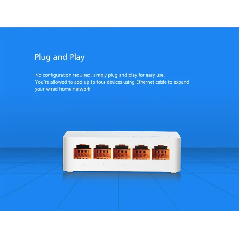Totolink S505 | Switch | 5x RJ45 100Mb/s, Desktop