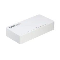Коммутатор Totolink S808, 8x RJ45 100Mb/s, настольный корпус