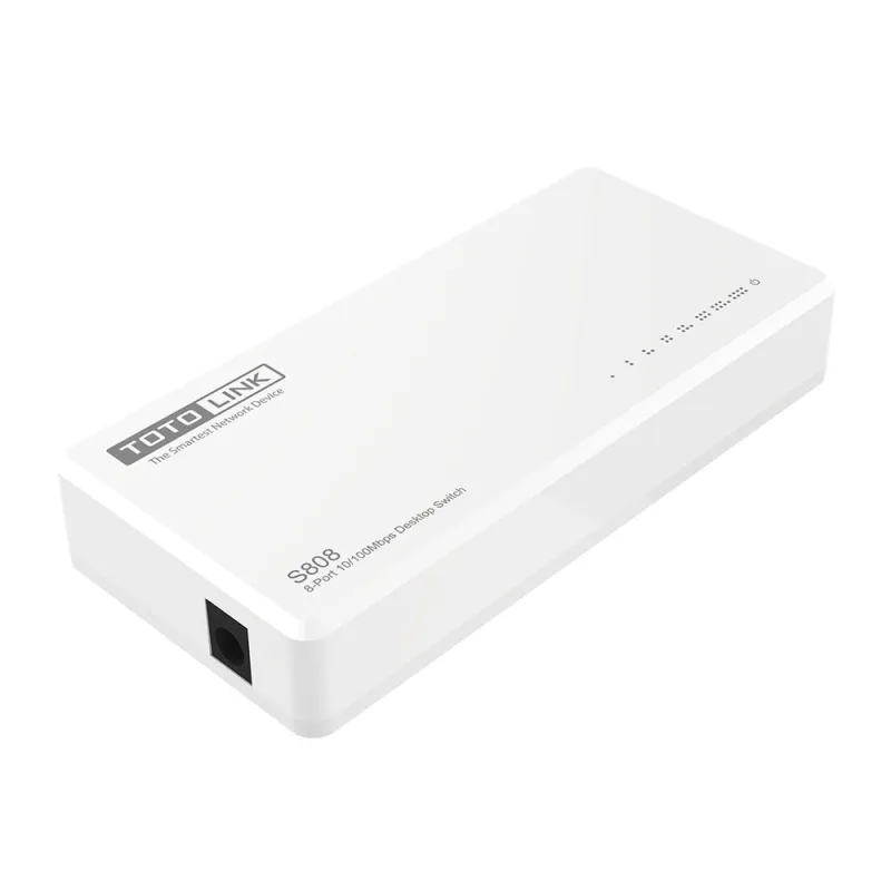 Totolink S808-V5 Anahtarı, 8x RJ45 100Mb/s, Masaüstü
