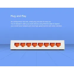 Totolink S808G | Switch | 8x RJ45 1000Mb/s Gigabit, Desktop