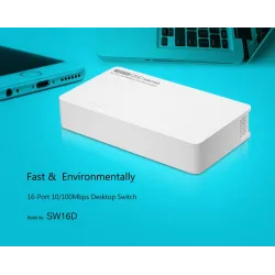 Totolink SW16D | Switch | 16x RJ45 100Mb/s, obudowa Desktop, Niezarządzany