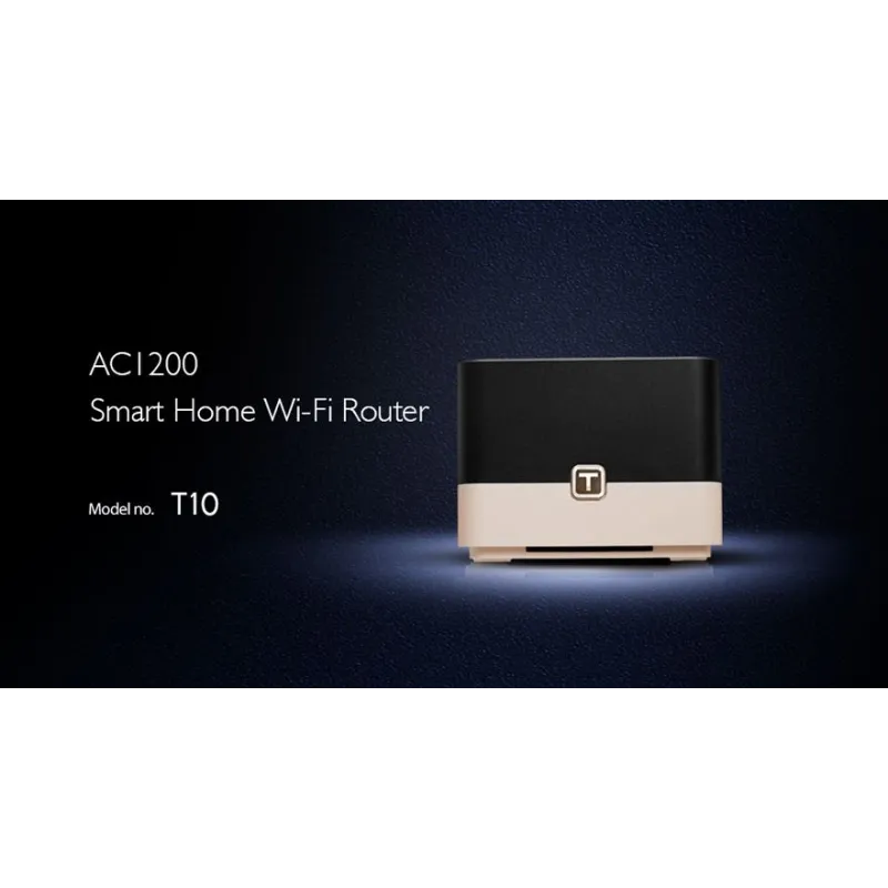 Роутер WiFi Totolink T10, AC1200, Dual Band, MU-MIMO, 3x RJ45 1000Mb/s, 1x USB