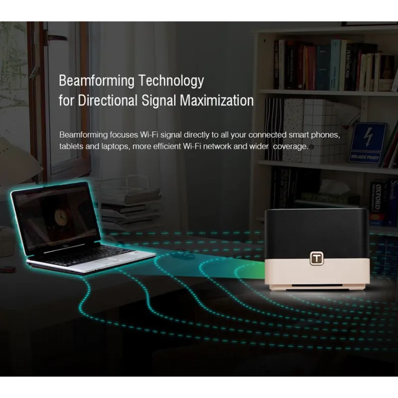 Totolink T10 | WiFi Router | AC1200, Dual Band, MU-MIMO, 3x RJ45 1000Mb/s, 1x USB