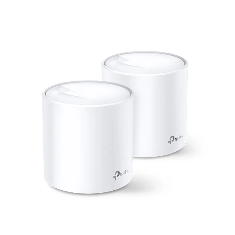TP-Link Deco X20 2-Pack | Roteador Wi-Fi | Mesh, AX1800, Dual Band, OFDMA, MU-MIMO, 2x RJ45 1000Mb/s