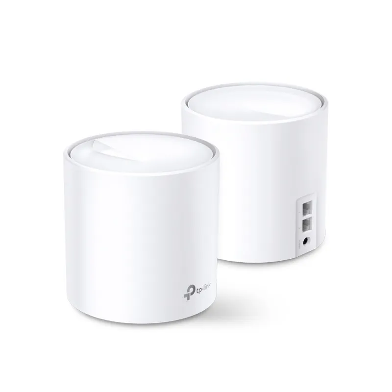 TP-Link Deco X20 2-Pack | Roteador Wi-Fi | Mesh, AX1800, Dual Band, OFDMA, MU-MIMO, 2x RJ45 1000Mb/s