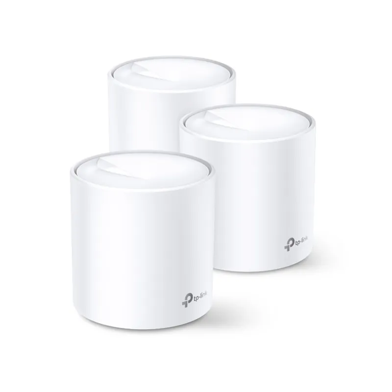 TP-Link Deco X20 3-Pack | Enrutador Wi-Fi | Mesh, AX1800, Doble Banda, OFDMA, MU-MIMO, 2x RJ45 1000Mb/s