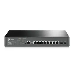 Switch TP-Link T2500G-10MPS, 8x RJ45 1000Mb/s PoE+, 2x SFP, Rack, Gestito