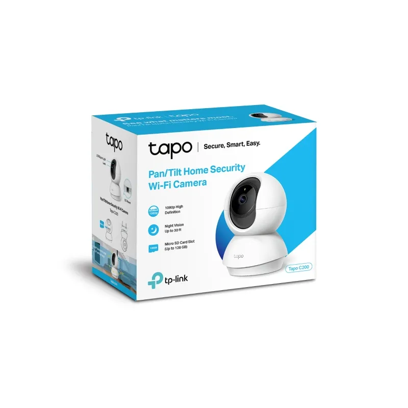 TP-Link Tapo C200 | Pan/Tilt Home Security WiFi Camera | 1080p 15fps