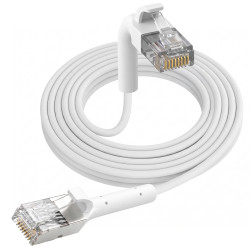 Патч-корд LAN Extralink Cat.6 U/FTP 2м 1Gbps Белый Медь Сетевой Кабель Витая Пара, Изгибаемый Конец - Изображение 7