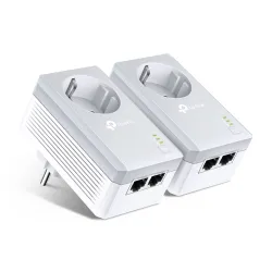 TP-Link TL-PA4020P KIT | Power Line | AV600, 2x RJ45 100Mb/s, Presa di corrente integrata, Due adattatori