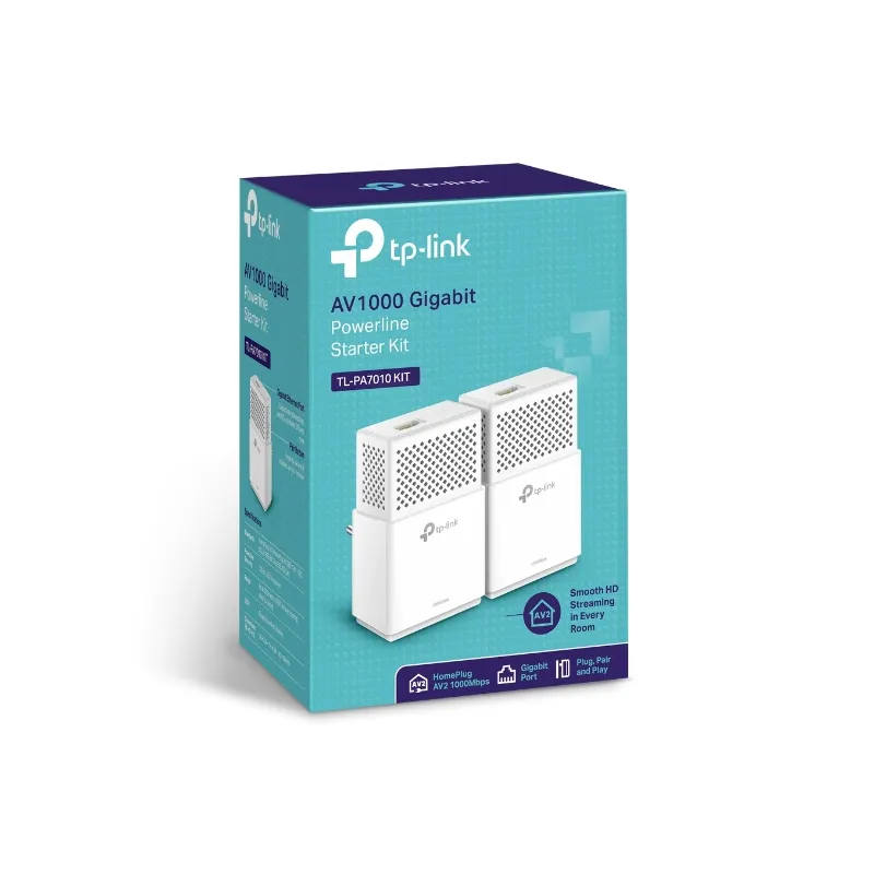 TP-Link TL-PA7010 KIT | Set aus Gigabit-Sendern | Powerline, RJ45 1000Mb/s