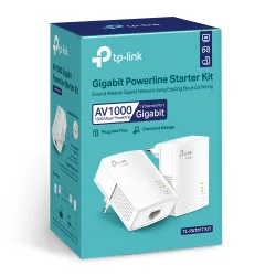 Комплект сетевых адаптеров TP-Link TL-PA7017 AV1000 Powerline, HomePlug AV2, 1x RJ45 1000Mb/s