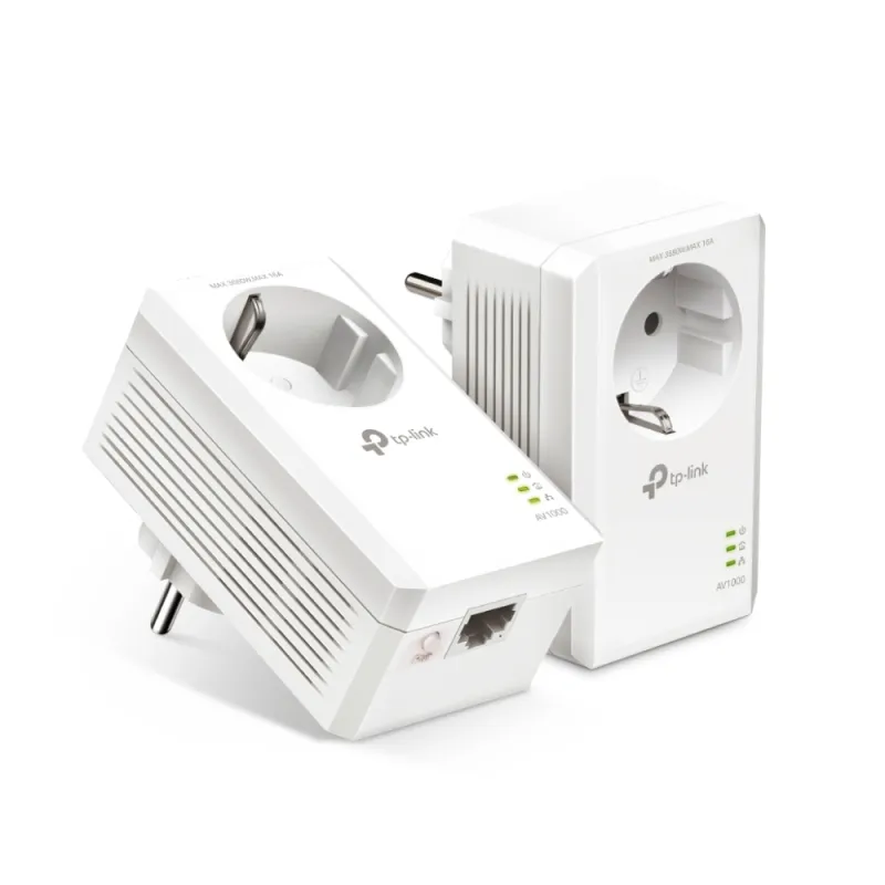 Набор сетевых адаптеров TP-Link TL-PA7017P KIT AV1000, Powerline HomePlug AV2, 1x RJ45 1000Mb/s